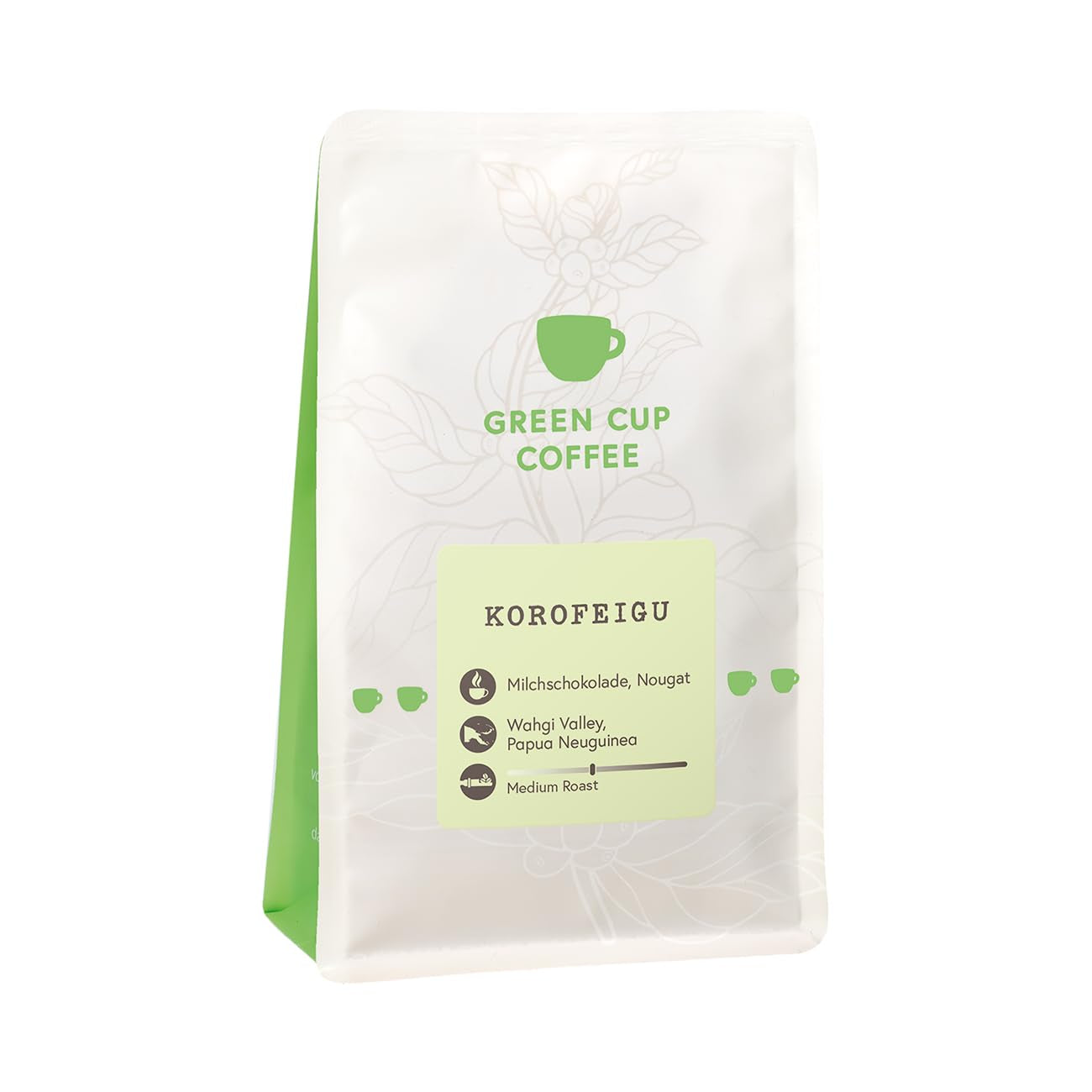 Coffee - Korofeigu I 100% Arabica I Kaffeebohnen 250g I Ideal für Moka kanne, Siebträger & Vollautomat mit schokoladig, nussigen Aromen I mittlere Röstung
