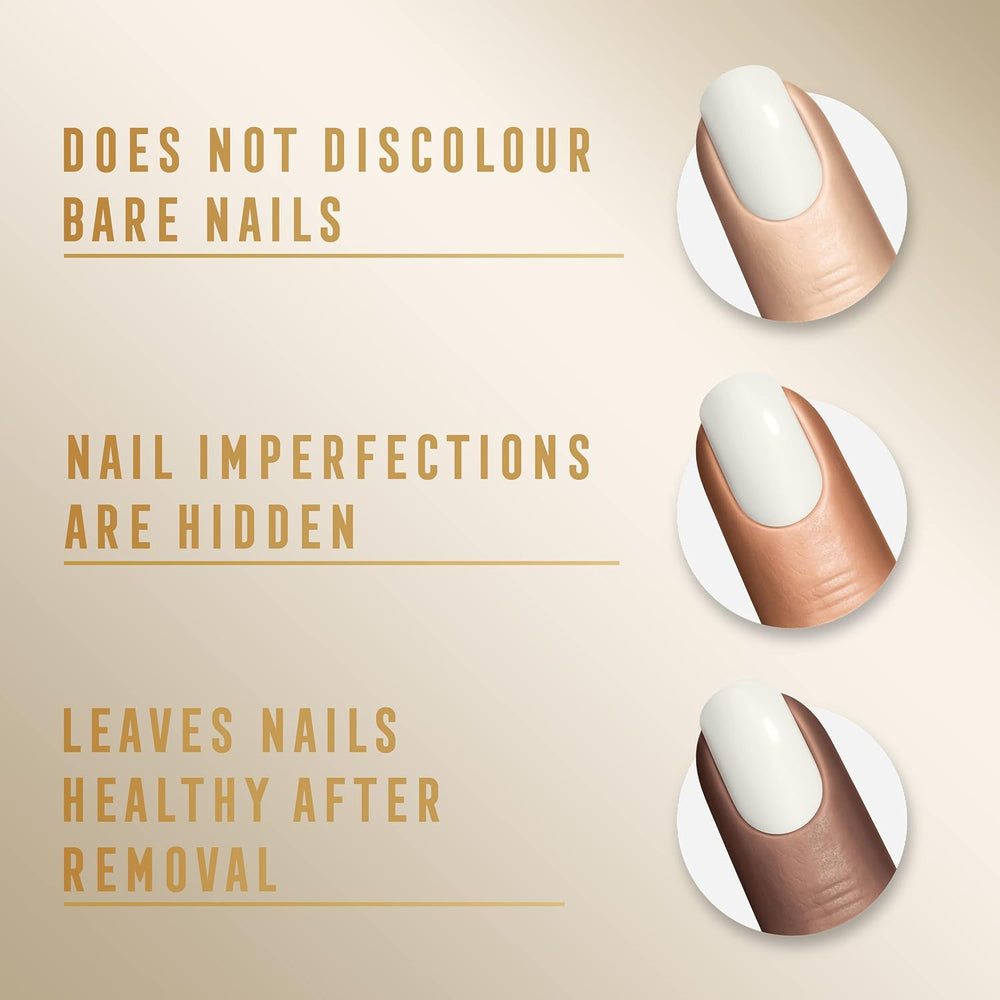 Max Factor Miracle Pure Nail Color 155 Kokosmælk Vegansk Langvarig Hurtigtørrende Neglelak 12ml (2 Pack)