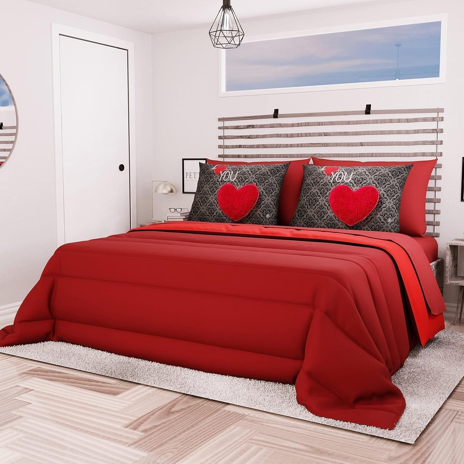 PETTI Artigiani Italiani - Vinterdyne til dobbeltseng, maxi, monokrom, dobbeltsidet, hvid, grå, 100% Made in Italy Dyner og dyner Naty Shop Bordeaux Sengestørrelse 140X200: [Quilt 240 X 260 Cm]