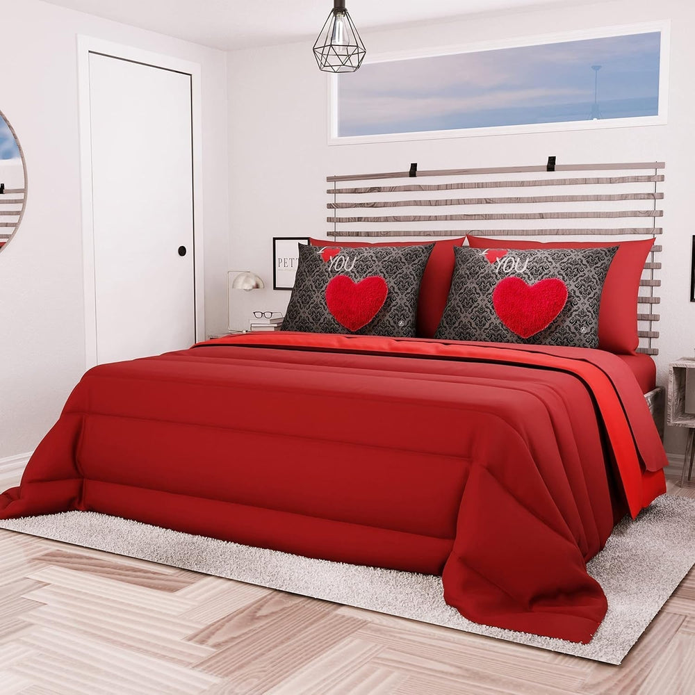 PETTI Artigiani Italiani - Vinterdyne til dobbeltseng, maxi, monokrom, dobbeltsidet, hvid, grå, 100% Made in Italy Dyner og dyner Naty Shop Bordeaux Sengestørrelse 140X200: [Quilt 240 X 260 Cm]