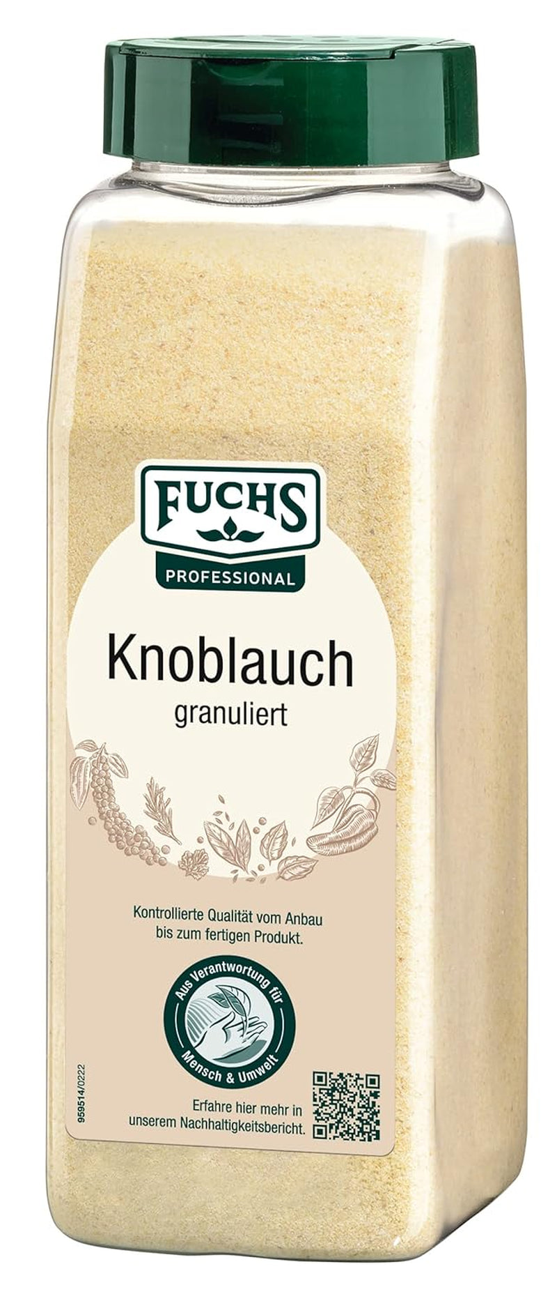 Fuchs Gewürze Knoblauch granuleret, 600 g