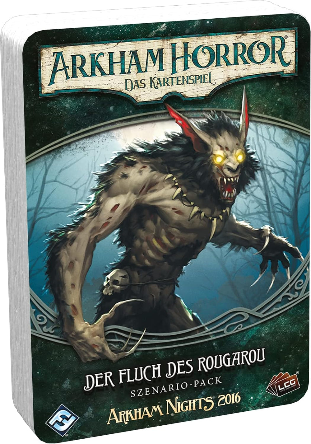 Fantasy Flight Games, Arkham Horror: LCG, Core Game, Expert Game, Card Game, 1-4 spillere, i alderen 14+, 45+ minutter, tysk, flerfarvet, farverigt