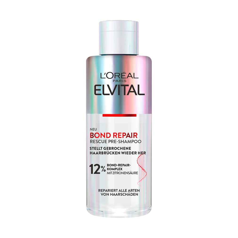 L'Oréal Paris Elvital Bond Repair Shampoo, Skånsom rensning til hårreparation Bruser og bad L'Oréal 200 ml Pre-Shampoo