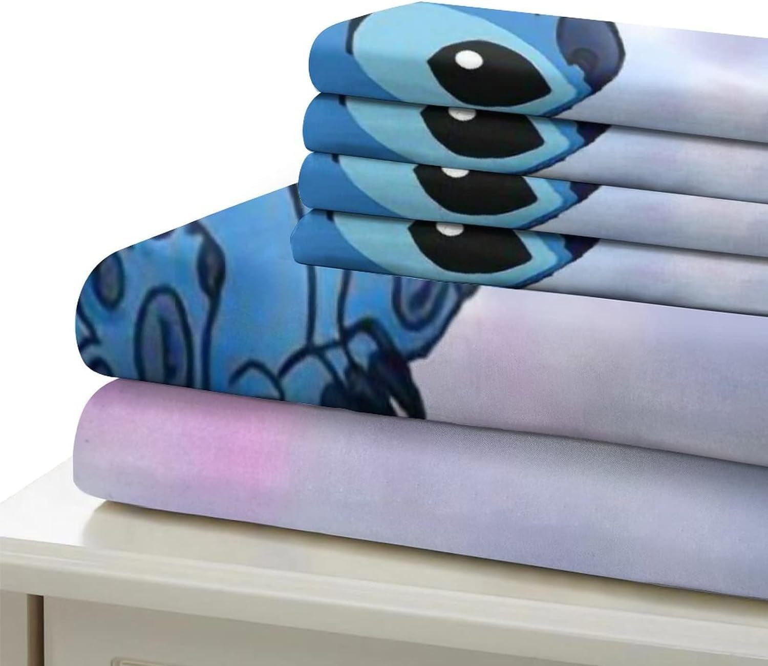 3-delt sengesæt, Stitch Sengetøj - børn Naty Shop Lilla Single (90 X 190)