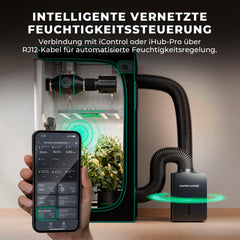 MARS HYDRO Affugter, 12L/dag, Automatisk afrimning, Timerfunktion, Rumaffugter til væksttelte, kældre og planter, 1,2L vandtank