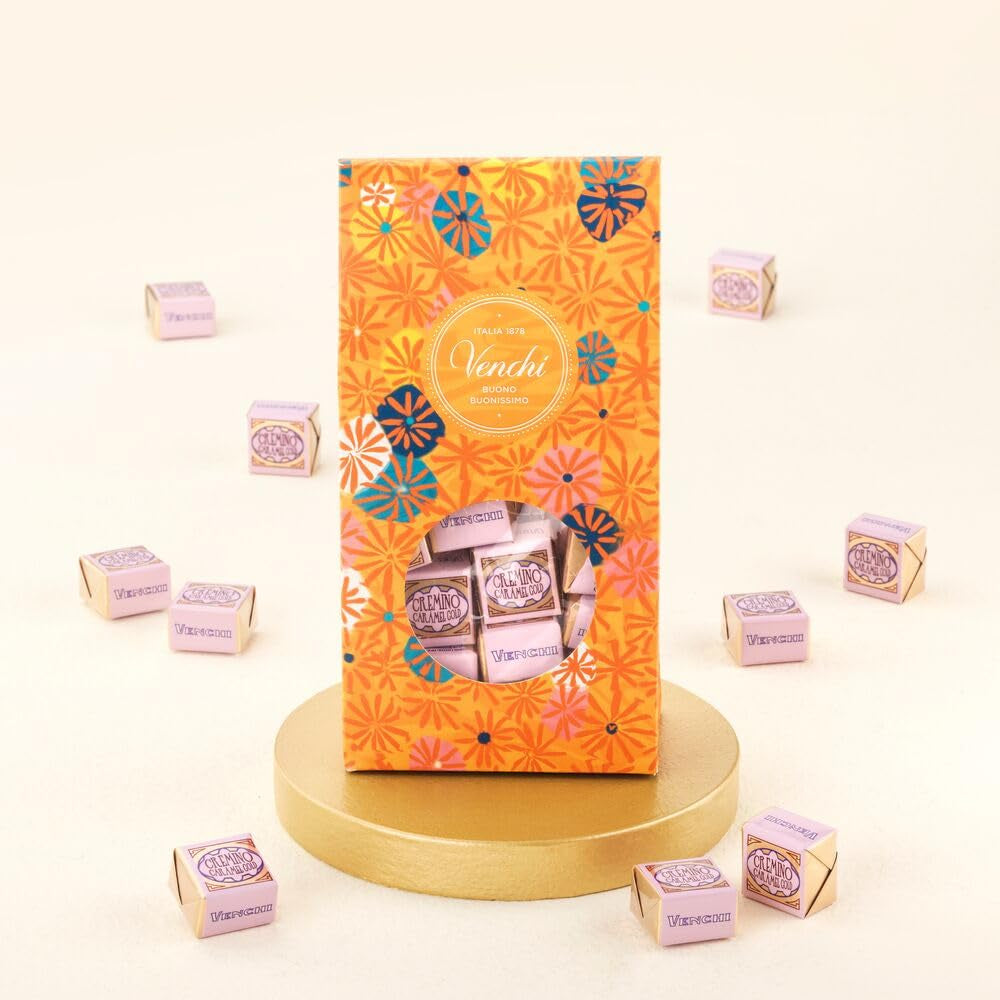 Venchi – Murrine Collection – Gaveæske med diverse slik Cremino Caramel Gold, 300 g – Gaveidé – Glutenfri