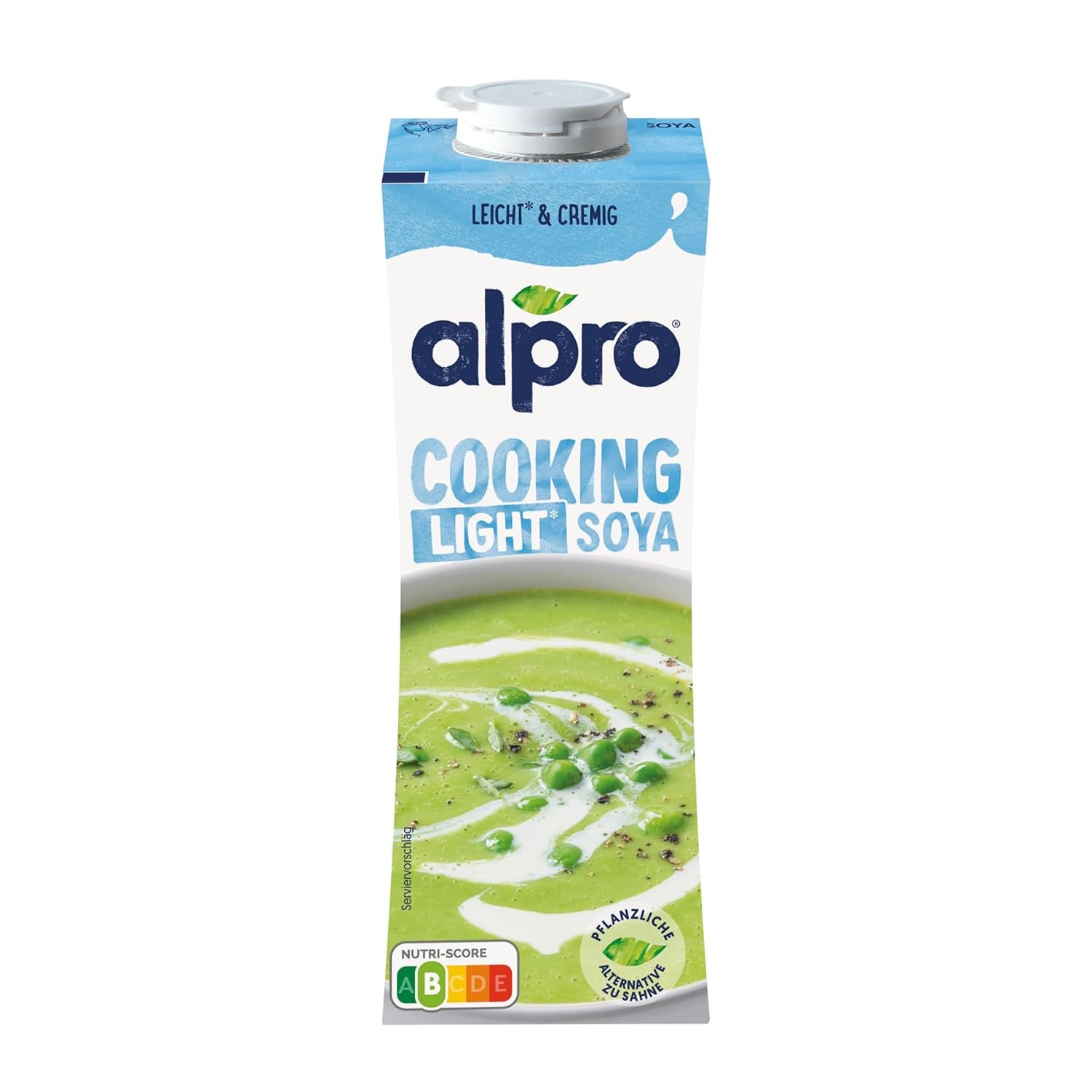 Alpro Cooking Soya – Vegansk Kochcreme aus Soya med neutral smag til varme og kolde retter – 15 x 250 ml