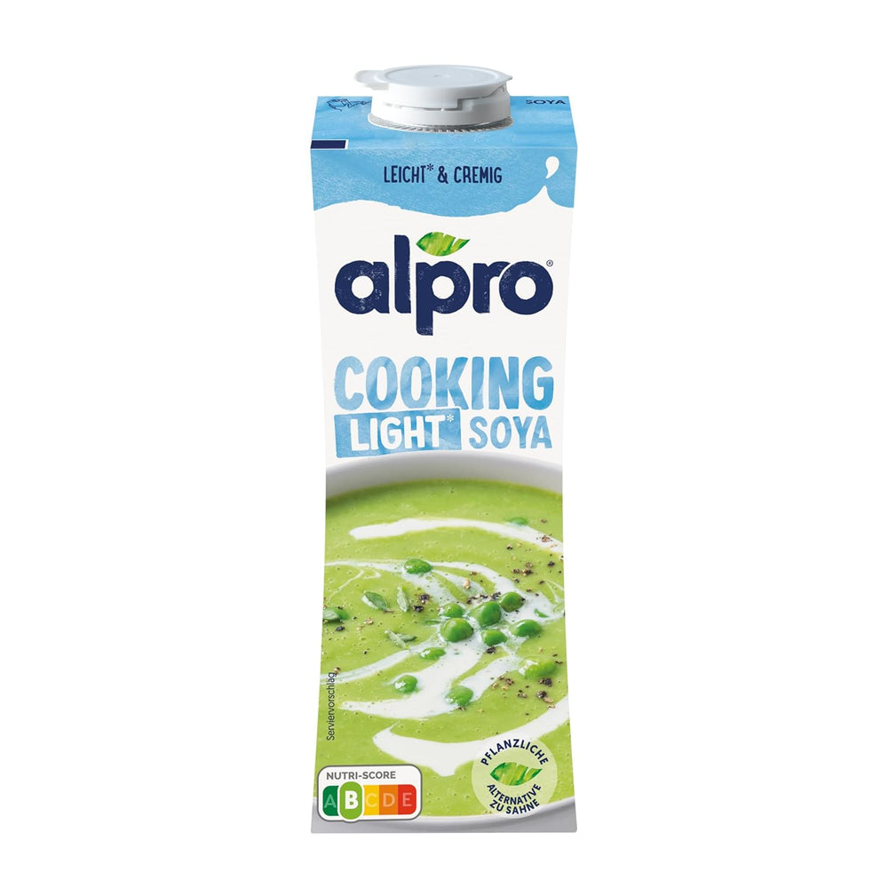 Alpro Cooking Soya – Vegansk Kochcreme aus Soya med neutral smag til varme og kolde retter – 15 x 250 ml