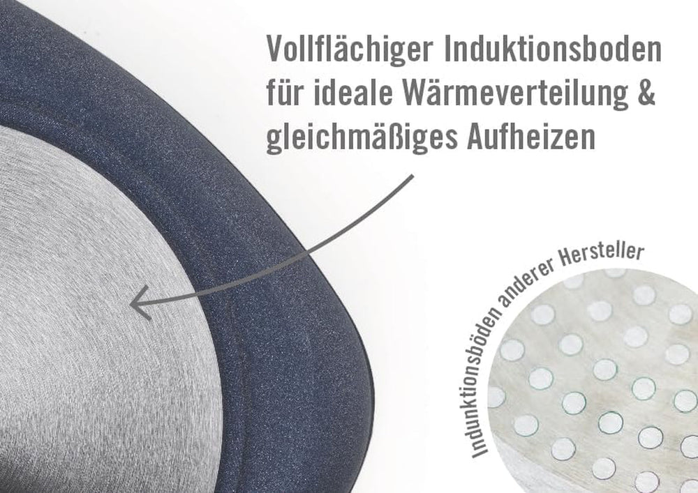 Woll Nowo Titanium Guss-Kasserole Viereckig - Induktiv -, 28 X 28 Cm, 10 Cm Hoch, 6,0 Liter, Mit 2 Seitengriffen - Geeignet Für Alle Herdarten, Aluminium, Backofenfest, Schwarz Forme og bakker til bagning Naty Shop