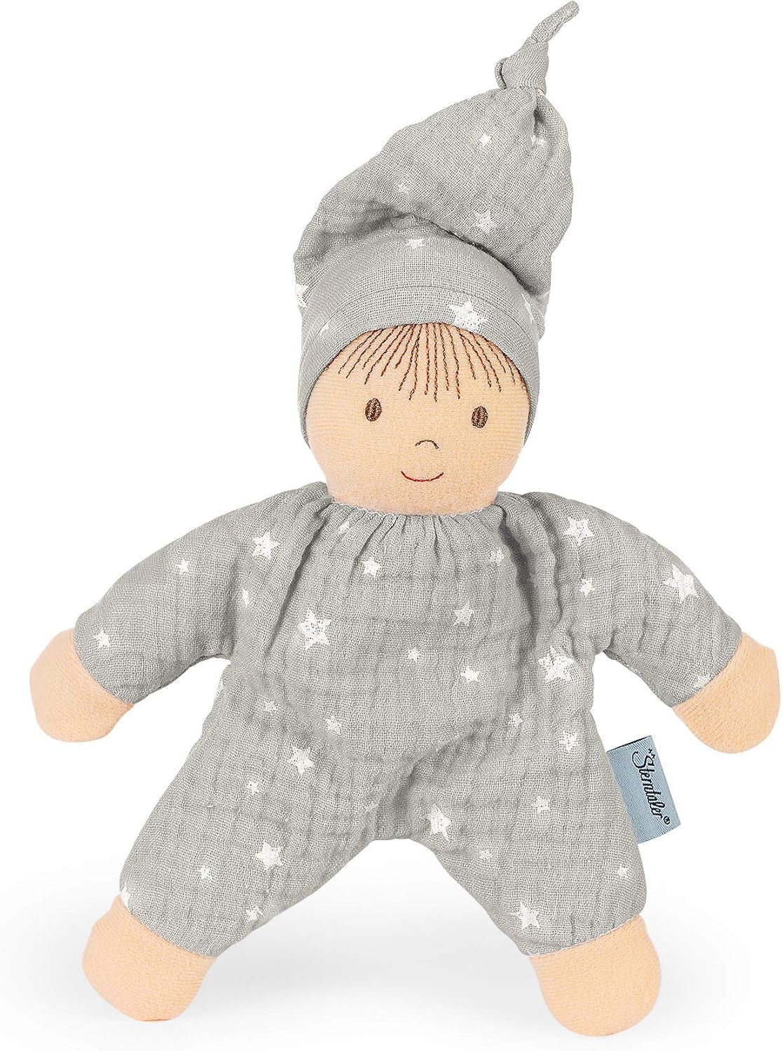 Sterntaler 3015034 Păpușă de joacă Heiko, zornăitor integrat, vârstă: pentru bebeluși de la naștere, 23 cm, roșu/alb | 1 pachet Jucarii Bebe Naty Shop Singur Drăguț