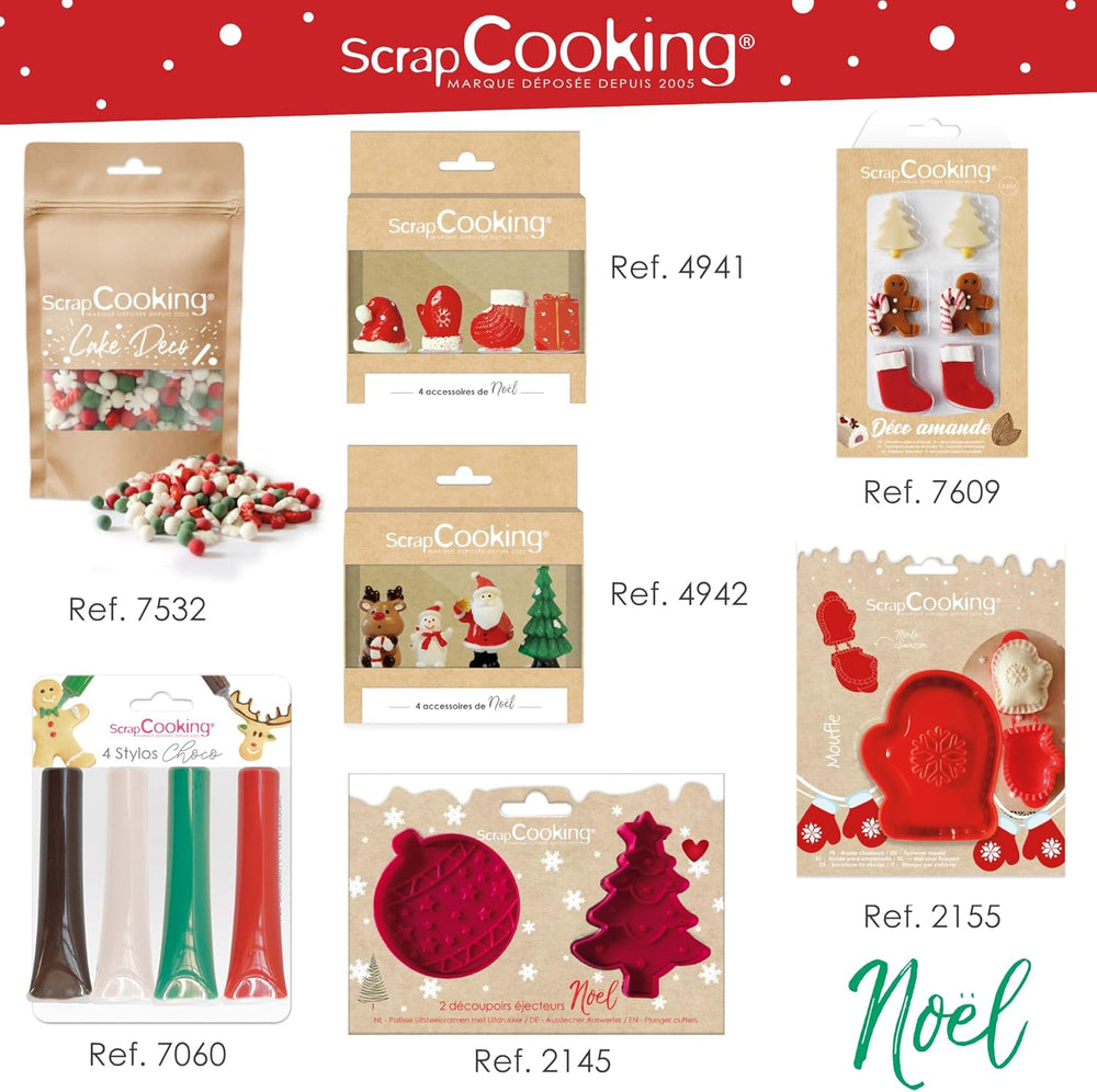 ScrapCooking – Formă de tăiat buzunar în formă de brad de Crăciun – Formă de tăiat fursecuri de Crăciun pentru aluaturi umplute – Coacere, Bucătărie – Formă de tăiat fursecuri – Empanadas Ștrudel – Aluaturi cu afine – 2154