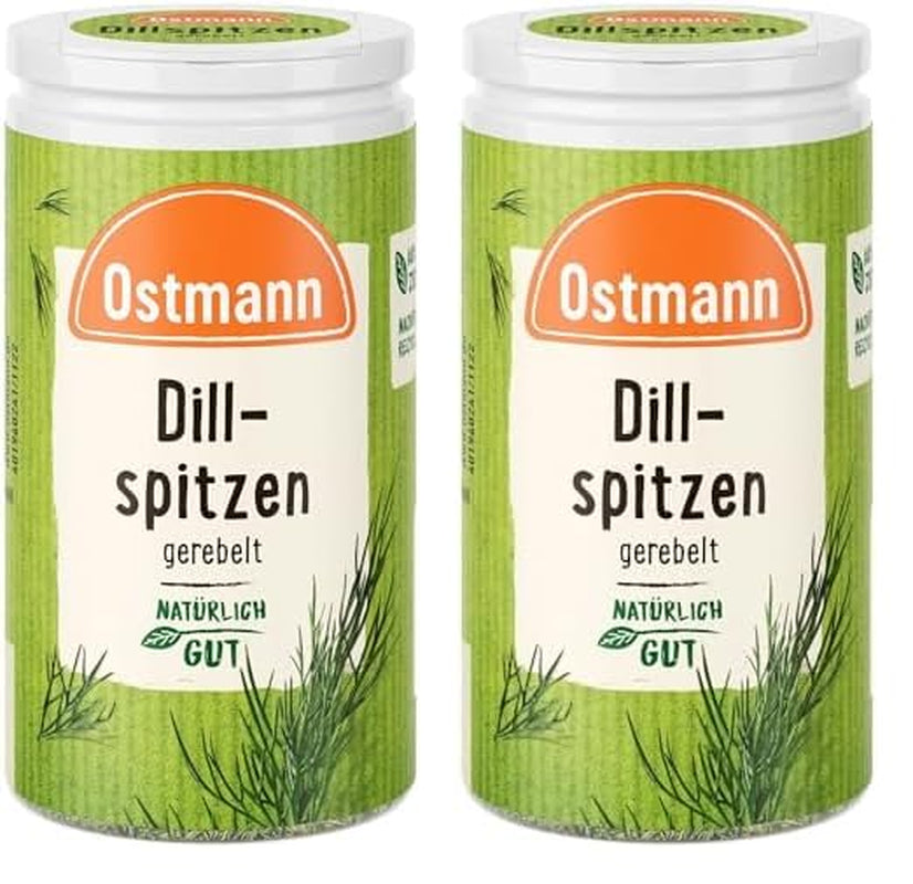 Ostmann Gewürze - Dillspitzen gerebelt | Ideel til kartoffelsalat, fiskeretter og sennepssauce 12,5 g in der Streudose