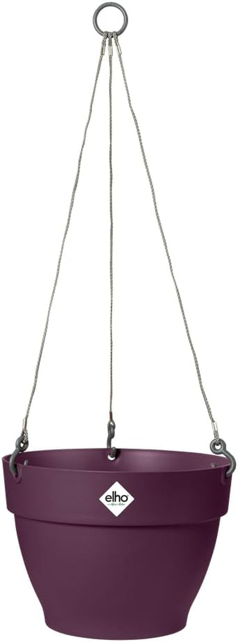 elho Vibia Campana Jardinieră suspendată 26 - Ghiveci suspendat pentru flori - Ghiveci pentru plante de exterior - Ø 26,0 x H 18,4 cm - Negru/Antracit