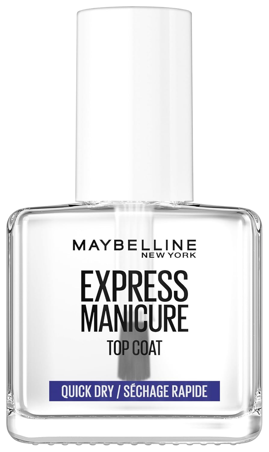 Maybelline New York Neglelak, Quick Dry Top Coat Express Manicure, Transparent, 12 ml