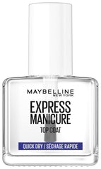 Maybelline New York Neglelak, Quick Dry Top Coat Express Manicure, Transparent, 12 ml