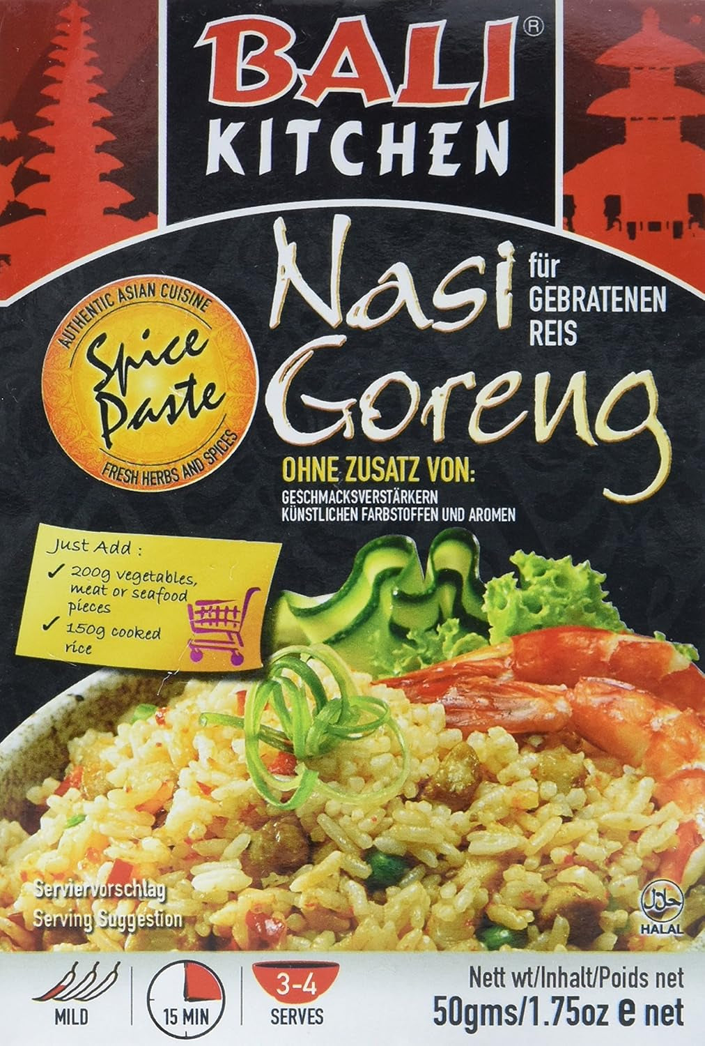 Nasi Goreng, pakke med 15 (15 x 50 g pakke)