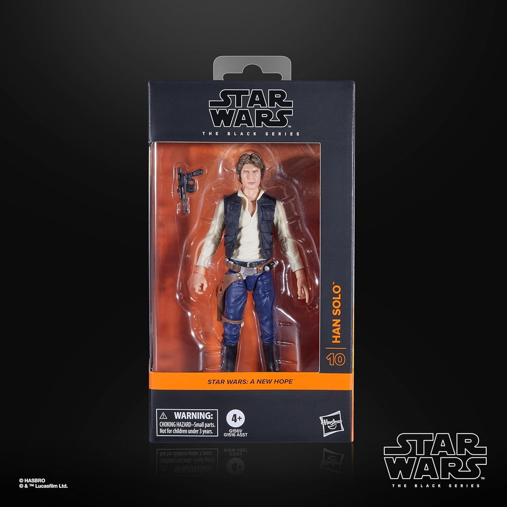 Star Wars The Black Series Han Solo, Star Wars: A Hope Premium Collectible Action Figur (15 cm) Actionfigurer Naty Shop