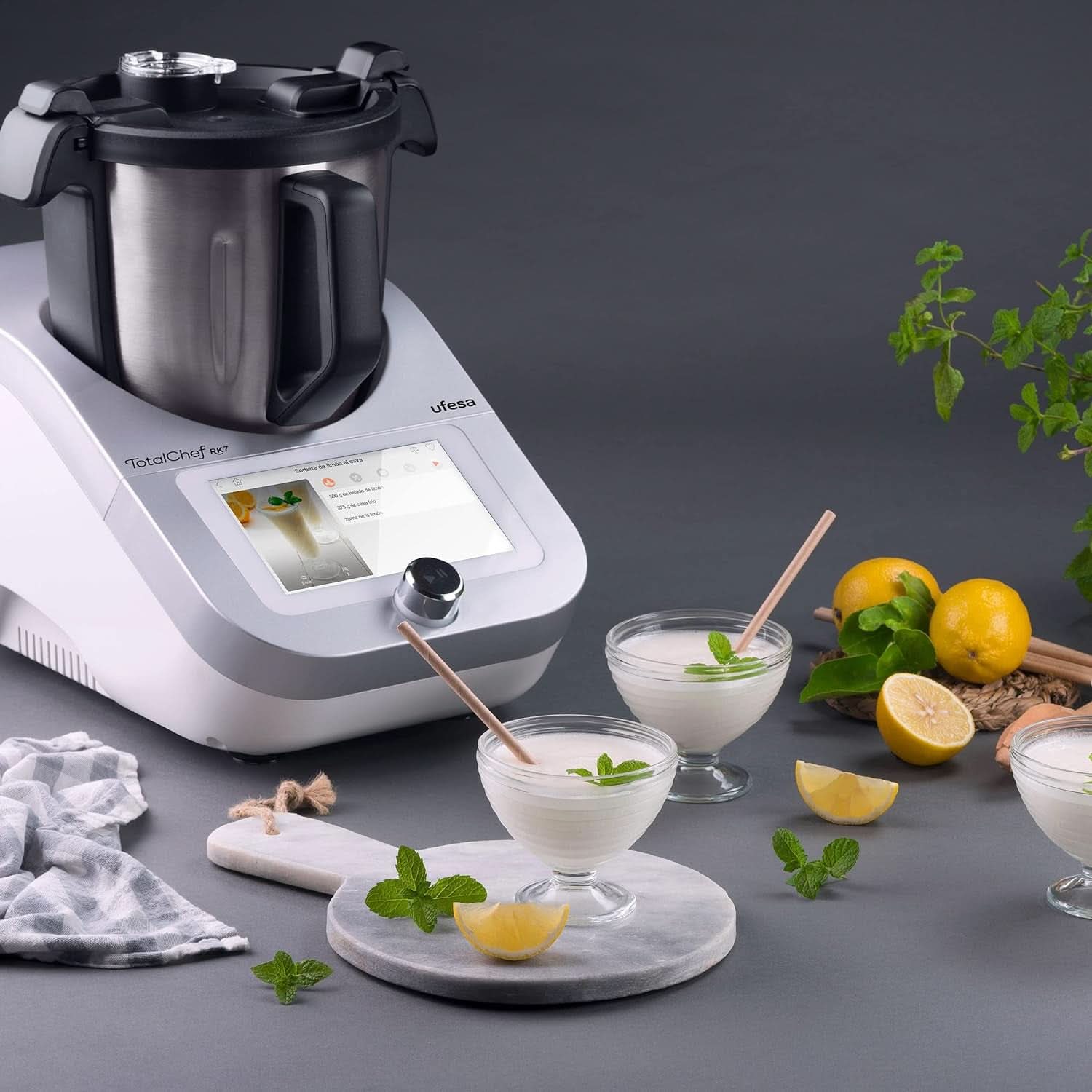 Ufesa Totalchef RK7, multifunktionel foodprocessor med kogefunktion, WLAN, 30 funktioner Naty Shop
