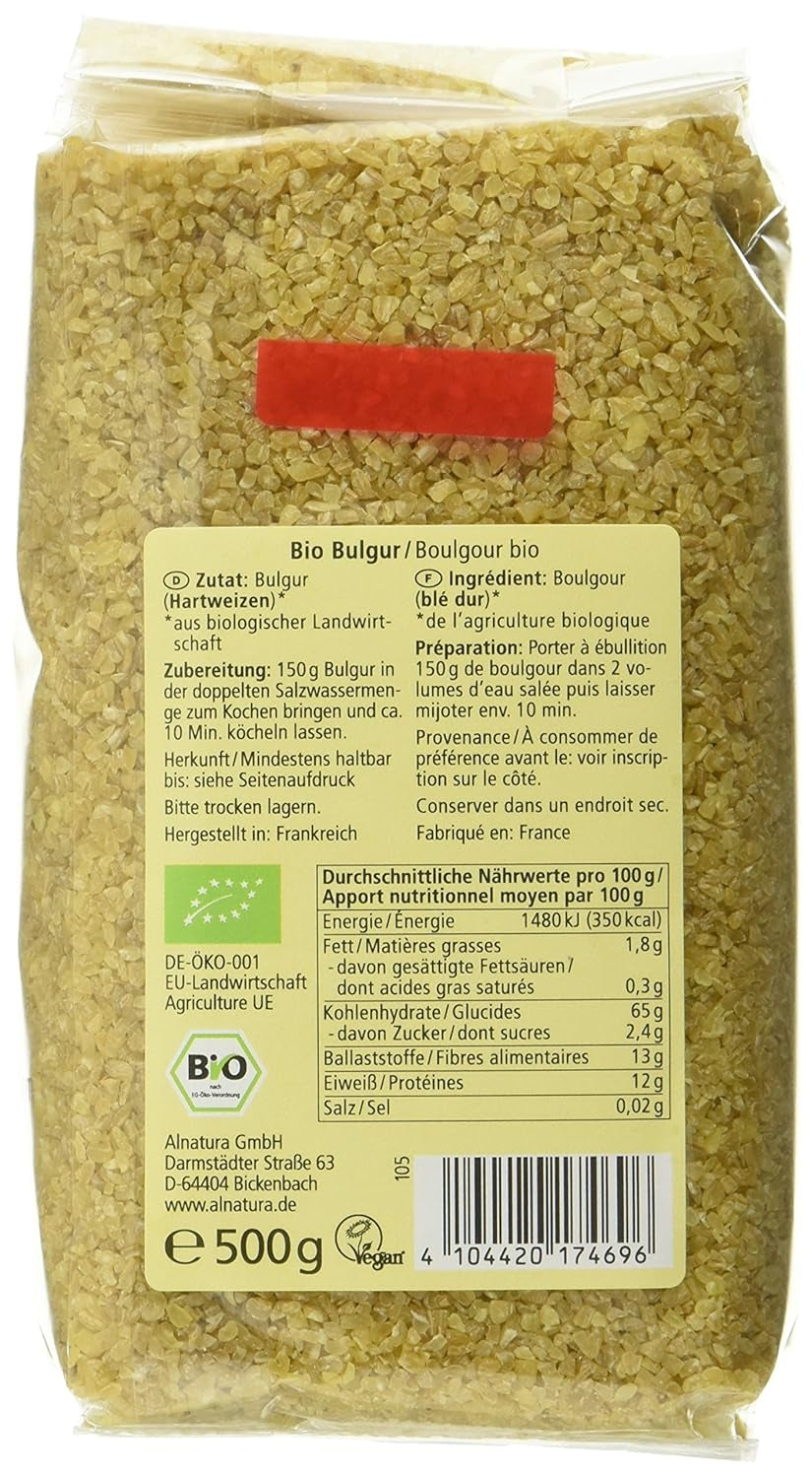 Økologisk bulgur, 500 g