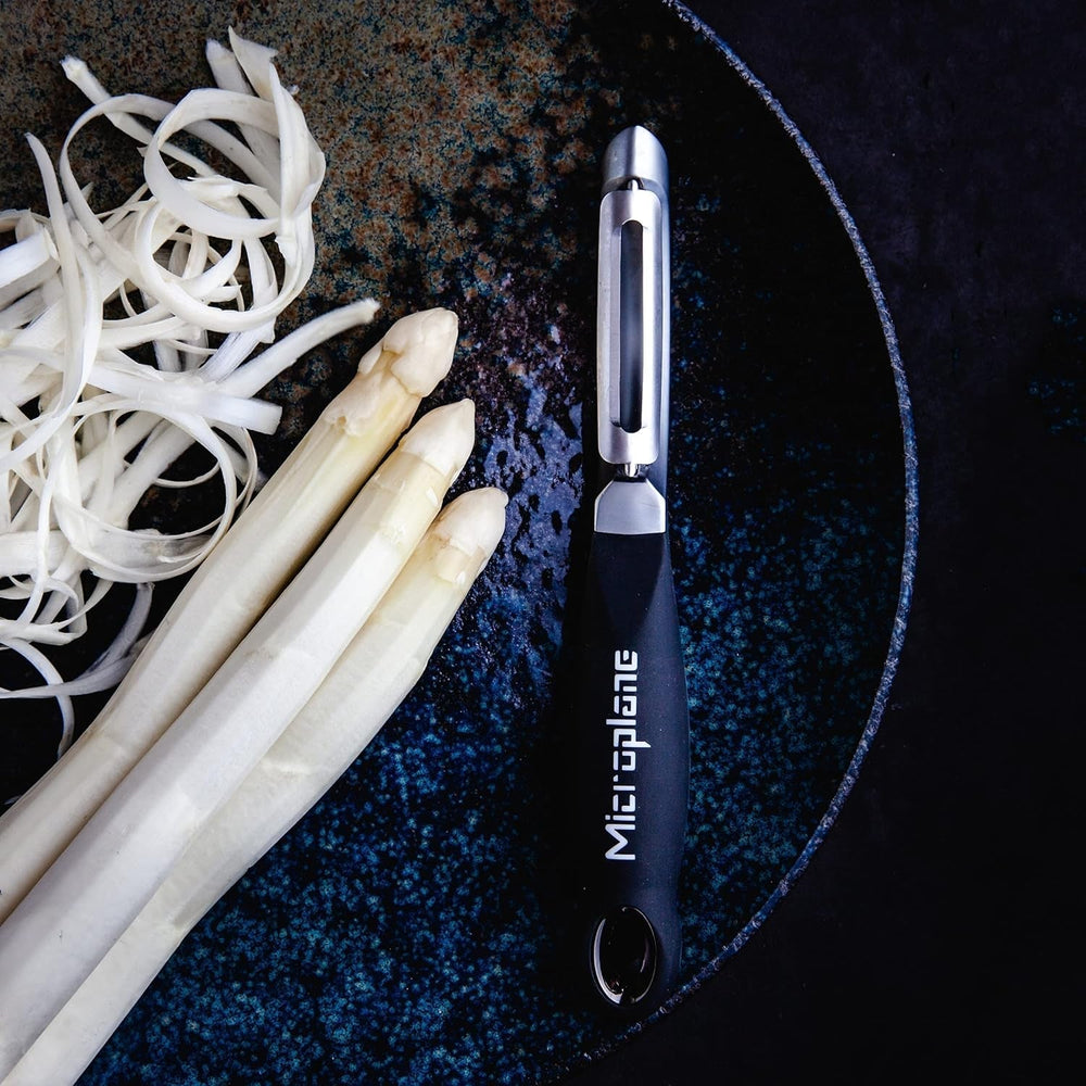 Naty Shop Microplane professionel dobbeltbladet rustfrit stål Ambidextrous skræller