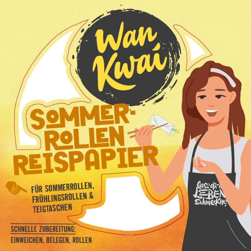 Wan Kwai Summer Roll Rice Paper 200 g – Kræver let iblødsætning, perfekt til sprøde forårsruller, friske sommerruller eller dampede dumplings