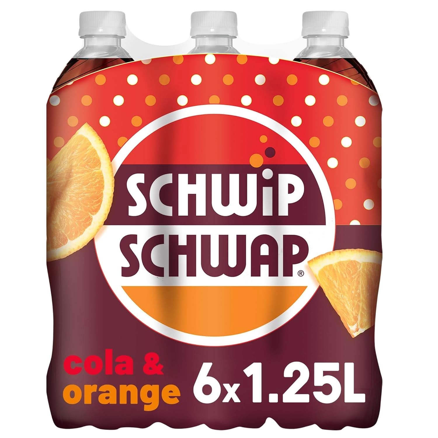 SCHWIPSCHWAP, The Original - Băutură răcoritoare de cola cofeinizată cu portocale, set 6 x 1,25 litri Bauturi fara alcool Naty Shop
