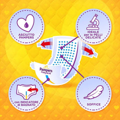 Pampers Progressi & Fit Prime Midi bleer, kort format, 162 bleer, str. 3 (4-9 kg), online medlemskab af fitnesscenter i 1 måned som gave