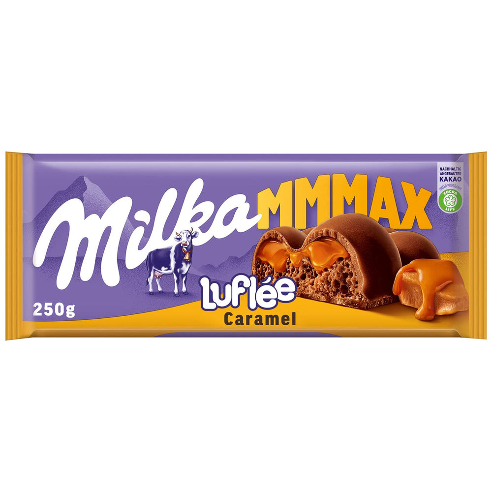 Milka Mmax Triolade – Alpine mælkechokolade med hvid og mørk chokolade – 280g