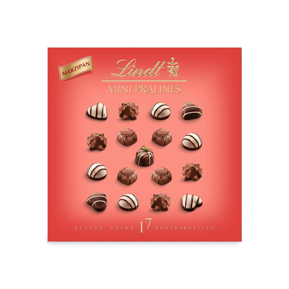 Lindt Chokolade - Nougat Mini Pralinés, 165 gram, æske med 36 praliner Naty Shop Chokolade Candies 90 G Martipan