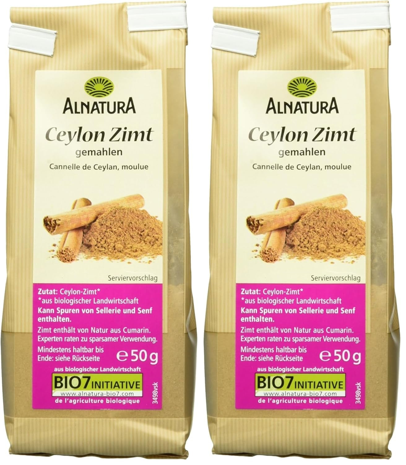 Bio Ceylon Zimt gemahlen, 50g
