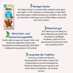 Alete bevidst Chokolade med kiks til børn, fra 8. måned, Mor og Barn Naty Shop