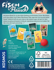 Kosmos 741846 Fish & Fluff Card Game, et sjovt budspil for hele familien, brætspil for 2-6 spillere fra 8 år og opefter, festspil