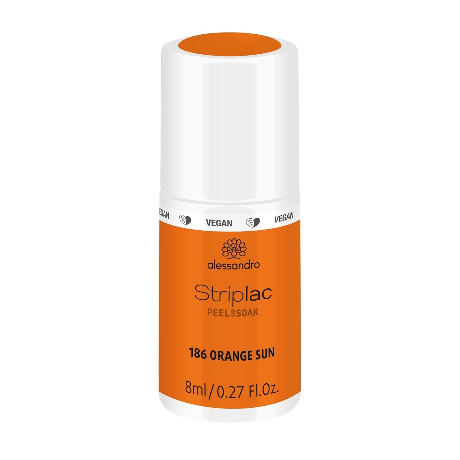 alessandro Striplac UV-Nagellack Flat White – Schonend und langanhaltend – Einfache Entfernung dank Peel-Off-Technologie – Vegan und tierversuchsfrei – 8 ml