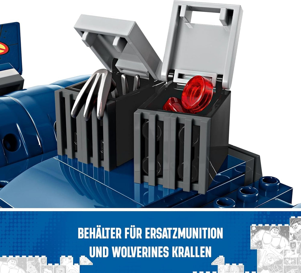 LEGO Marvel X-Jet X-Men-bygningsmodelflyet med figurer inklusive Wolverine og Rogue Superhelte-legetøj til børn Gave til drenge og piger 8 år 76281 Byggesæt Beuche den LEGO-Store