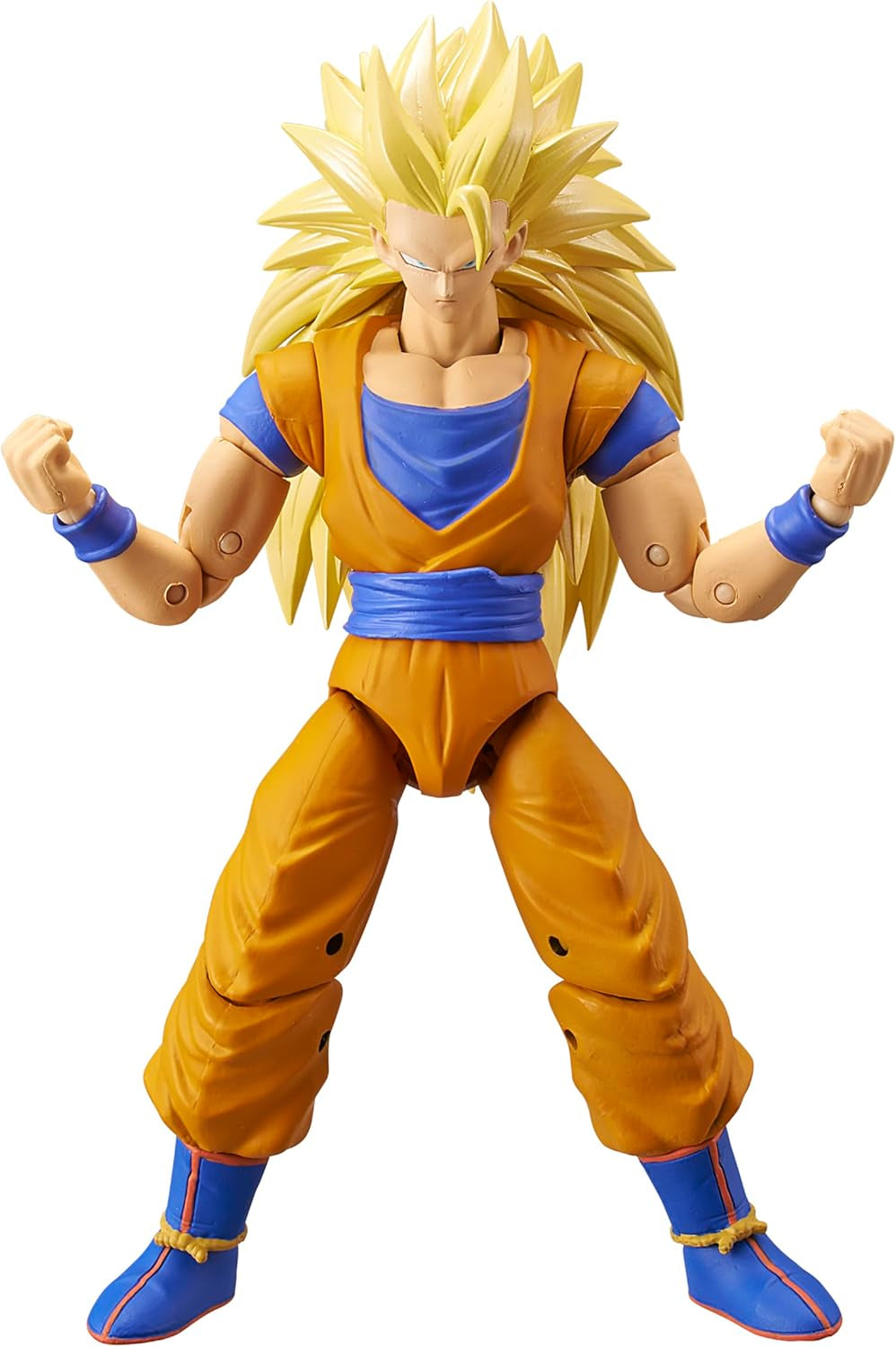 BANDAI - Dragon Ball Super - Dragon Stars Figura 17 Cm - Super-Saiyajin Blue Goku - Figura articulată Blue Goku - Licența oficială Dragon Ball - Jucărie pentru copii 4+ ani - 36780 Action figures Naty Shop Super Saiyan 3 Goku