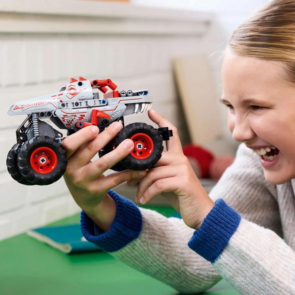 LEGO Technic Monster Jam Thunderroarus Udtrækkeligt legetøj Monster Truck byggelegetøj til børn Gave til drenge og piger i alderen 7+ 42200 Byggesæt Besuche den LEGO-Store