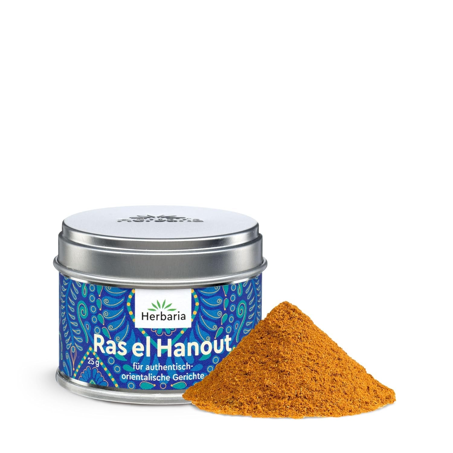 Herbaria Za'atar bio 25g S-Dose – Zaatar Gewürz, Zaatar Gewürz - orientalsk Organic-Gewürmischung für Gerichte der Levante Küche - mit erlesenen Ingrediens - i nachhaltiger Aromaschutz-Dose