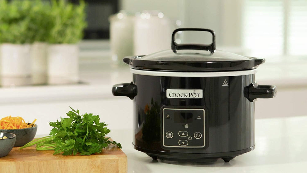 Slow cooker digital Crockpot, holde varm funktion, 2,4 liter (1-2 personer) Slow Cooker Naty Shop