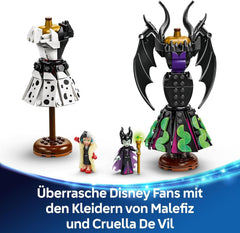 LEGO Ç€ Disney Villains The Dresses Of Maleficent And Cruella De Vil - Legetøj til drenge og piger fra 9 år - Inkl. 2 minidukker og 2 dyrefigurer - Fødselsdagsgave til fans 43262 byggesæt Besuche den LEGO-Store