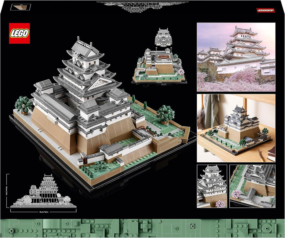 LEGO Architecture Himeji Castle, Voksen Model Kit, Landmark Collection, Creative Gardening and Japanese Culture Fan Set med Cherry Blossom Tree, Gave til ham og hendes 21060 byggesæt Besuche den LEGO-Store