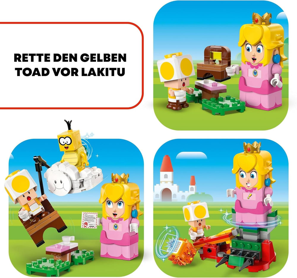 LEGO Super Mario Adventures med interaktiv fersken, legesæt til børn med gul tudse, Nintendo-gave til drenge, piger og alle spillere fra 6 år 71441 Byggesæt Besuche den LEGO-Store