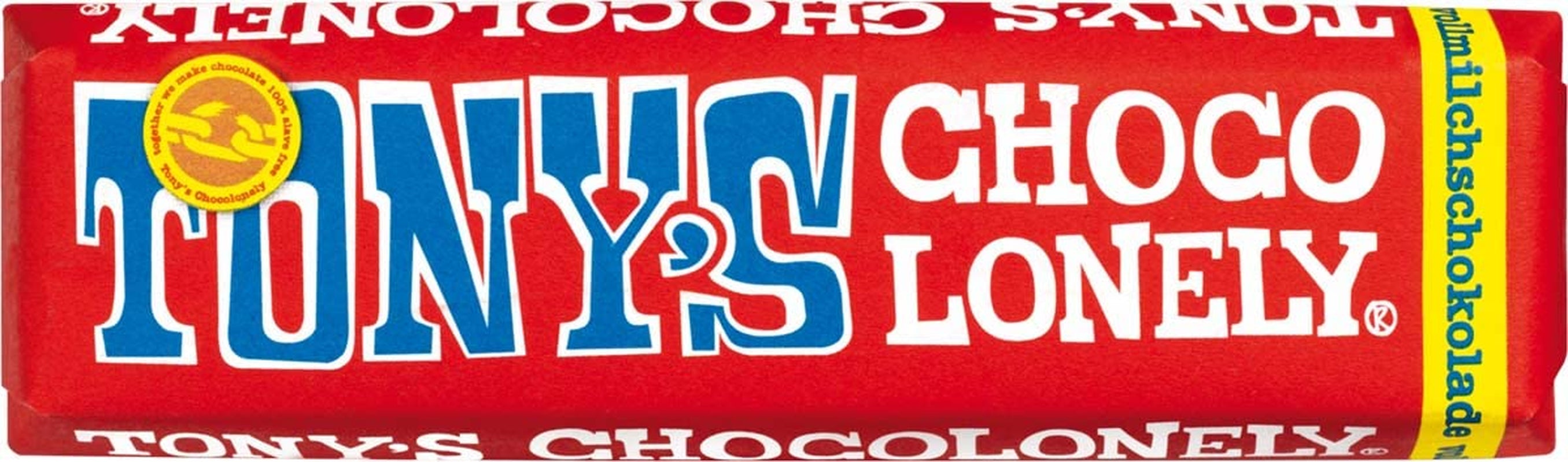 Tony's Chocolonely, mælkechokolade med karamel og havsalt 47g