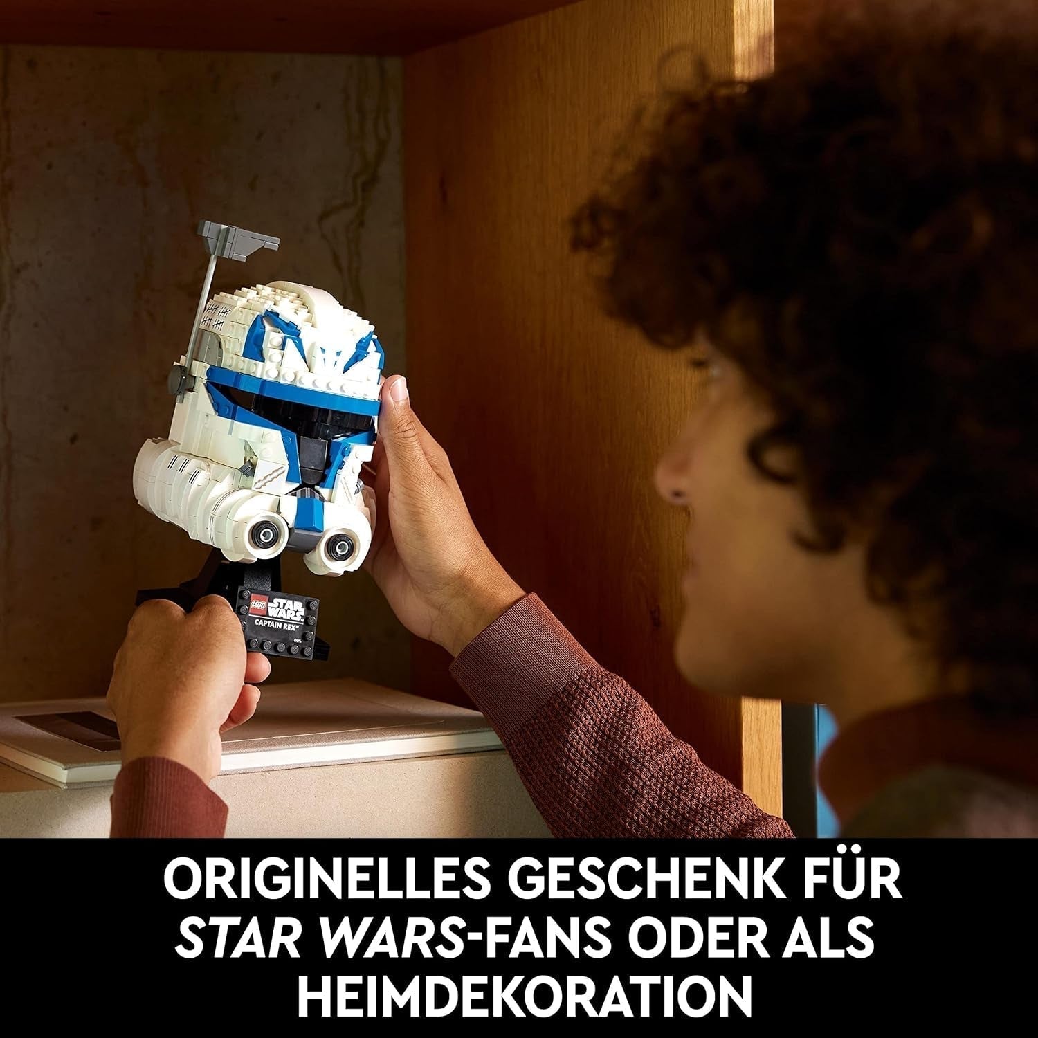LEGO 75349 Star Wars Captain Rex hjelmsæt Clone Wars Samlerobjekt Model 2023-serien Souvenirstykke og gaveidé byggesæt Besuche den LEGO-Store
