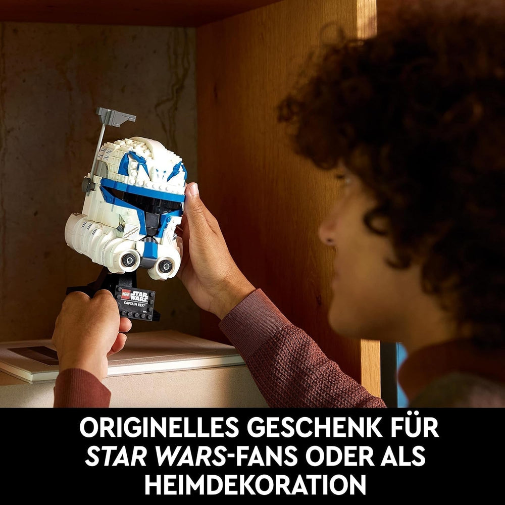 LEGO 75349 Star Wars Captain Rex hjelmsæt Clone Wars Samlerobjekt Model 2023-serien Souvenirstykke og gaveidé byggesæt Besuche den LEGO-Store
