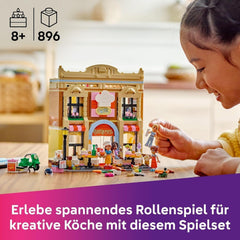 Restaurant și școală de gătit LEGO Friends, set de joacă de rol, jucărie educativă pentru copii de la 8 ani, promovează dezvoltarea socială, cadou de ziua de naștere sau de Crăciun pentru fete 42655 Seturi de constructie Besuche den LEGO-Store