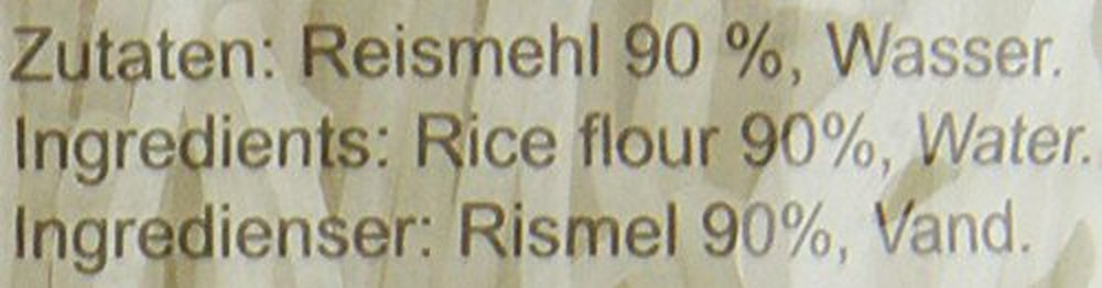 Ricefield Rice Nudles, Vermicelli, 2 mm, Bun Gao (1 x 400 g)