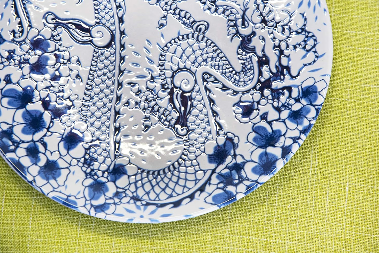 Set de veselă Excelsa Zen, 18 piese, ceramică, alb și albastru