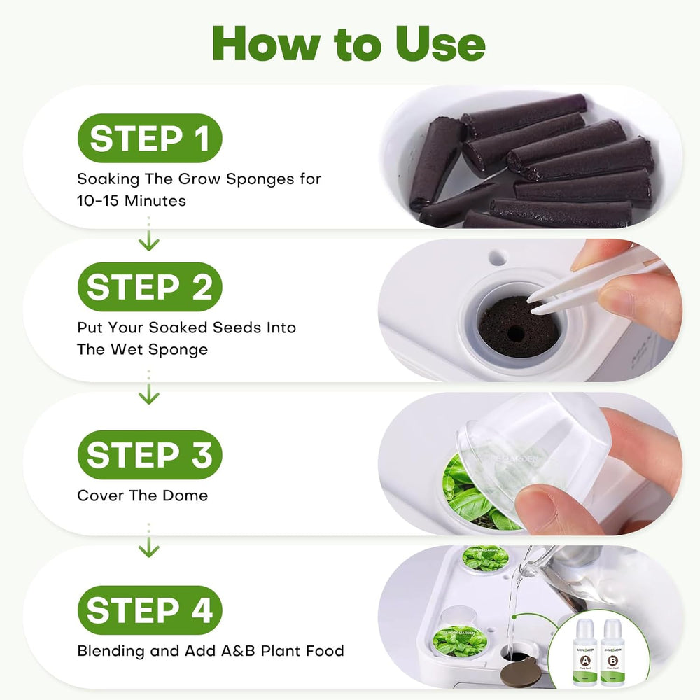 40 stk. Indendørs Havearbejde Hydroponic Grow System Frøkapsel Sæt - Almindelig