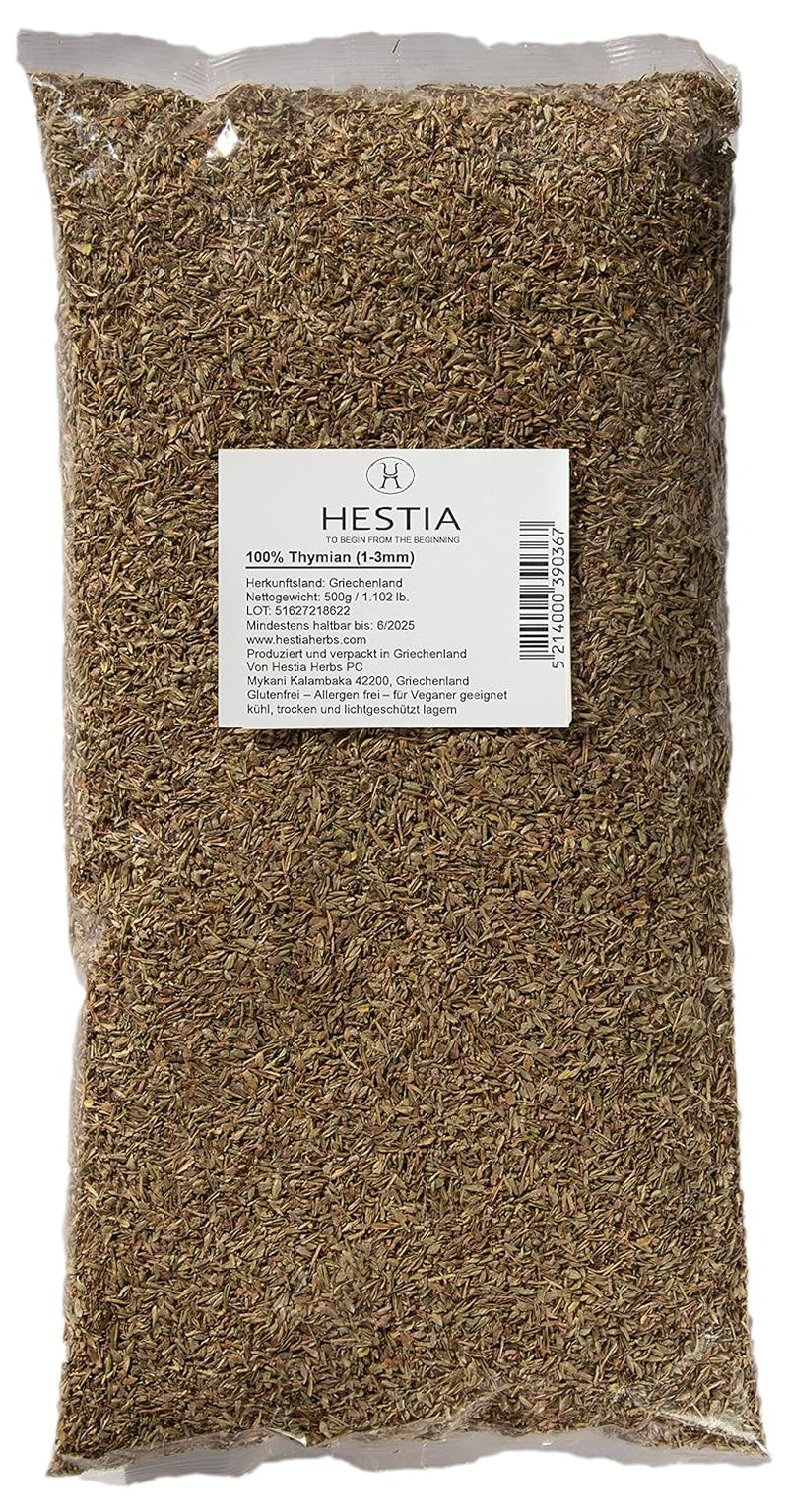 Hestia Urter Griechischer getrechtenter Oregano 500 g, Allergenfrei – Vegansk – GVO-frei