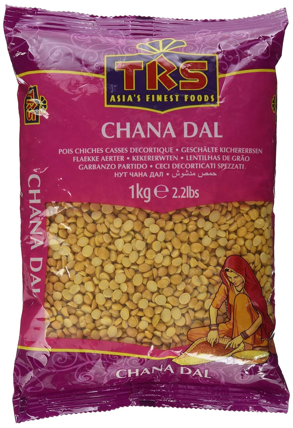 TRS - Kikærter (Chana Dal) - (1 x 1 kg)
